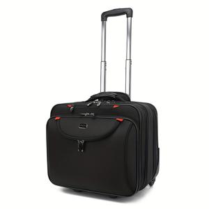 TEMU 옥스포드 천으로 제작된 다층 여행용 러기지 및 기내 반입 가방 제조사, 16인치 다기능 비즈니스 노트북 케이스 (다중 지퍼 수납 공간 포함), 비즈니스 직원에게 특별히 디자인되었으며 여행용 대용량을 제공