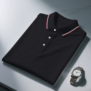 TEMU 단품 남성 패션 캐주얼 반팔 셔츠, 심플한 여름 레저 스포츠웨어, 대비 트림과 라펠 칼라가 돋보이는 도시 스타일