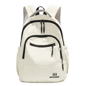 TEMU 여성용 대용량 헤비듀티 나일론 백팩 - 조절 가능한 스트랩 & 멀티 컴파트먼트, 하이킹, 여행, 학교, 출퇴근용 - 소프트쉘 아웃도어 등산 가방, 스포츠 & 사이클링용 학교 책가방