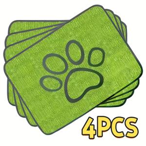 TEMU 2/4개입 Pawpals 빨 수 있는 강아지 패드 - 재사용 가능, 흡수성, 미끄럼 방지 훈련 패드, 흡수성 섬유, 크레이트, 소파, 화장실에 적합 - 세탁기 사용 가능/수동 세탁 가능, 찢김 방지, 모든 날씨 사용, 소형 및 중형견에게 이상적, 강아지 패드