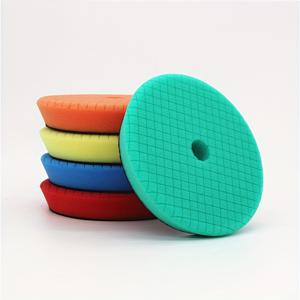 TEMU 5개 5인치 T자형 체크 무늬 광택 디스크, 차량 미용 광택 스펀지 휠 자가 접착식 5인치 체크 무늬 광택 패드, 베벨 왁싱 글레이즈 실링 디스크 DA 진동 광택 이지 센트릭 머신 범용