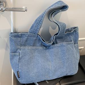 TEMU 새로운 트렌디 여성 패션 단색 숄더백, 고정 숄더 스트랩 대용량 토트백, 패셔너블하고 다재다능한 트렌디 겨드랑이 가방, 부드러운 질감, 적합한 사이즈, 뛰어난 장인 정신, 데일리 여행, 출퇴근, 학교에 적합