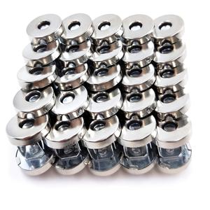 TEMU 50세트 실버톤 자석 지갑 스냅 클립 버튼/지갑, 핸드백, 옷, 재봉 공예용 도구 불필요 14mm