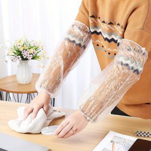 TEMU 50개입 일회용 팔토시, 두꺼운 방수 탄성 커프스, 요리, 청소, 야외 활동 및 페인팅에 적합, 개별 포장 방수 팔 커버 - 기름 얼룩 보호