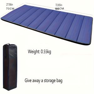 TEMU 가벼운 접이식 비치 매트, 캠핑 매트로 보관 가능, 옥스포드 천 슬리핑 패드, 야외 레저, 해변 휴가, 하이킹, 여행 및 야외 활동에 적합 (보관 가방 포함)