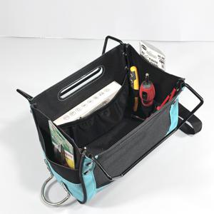 TEMU 사다리 전용 공구 보관 가방, 텔레스코핑 공구 키트, 고ところ 수리 공구 키트, 걸이형, 내구성 있는 600D 옥스포드 원단, 내부 수납칸 정리, 스트랩 포함, 망치 및 줄자 수납 가능, 리노베이션 및 설치용 공구 키트