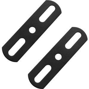 TEMU 고강도 스틸 브라켓 2개 세트(나사 포함) - 산업용 등급 장착 플레이트, 사전 드릴 구멍 포함, 기계류, 장비, 자동차, 건설용으로 적합 - 나사/너트/볼트와 호환 - 내구성 있는 블랙 메탈 브라켓, 기계식 지지대, 스타일리시한 메탈 마감, 견고한 디자인, 자동차 부품, 산업용 하드웨어, 정밀 엔지니어링, 산업 전문가용