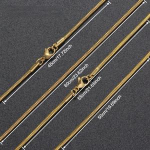 TEMU 고품질 18K 금도금 스테인리스 스틸 스네이크 체인 목걸이 5개 세트, 칼라본 체인과 18-24인치 휴가 스타일 스네이크 본 체인 주얼리 세트, 다용도 목걸이