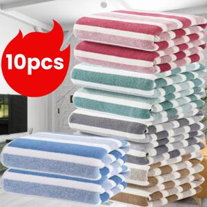 TEMU 10개입 - 11.02 X 11.02인치 폭 코랄 플리스, 초극세사 및 뛰어난 흡수력, 300G/M², 가정, 호텔, 헬스장, 여행에 적합, 빠른 건조 멀티 컬러 옵션, 욕실 액세서리, 재사용 가능한 청소용 천, 핸드 타월, 워시클로스