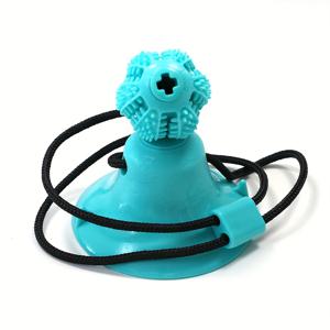 TEMU 배터리 없이 자동 치아 청소를 위해 설계된 음식 분배 기능이 있는 강아지 장난감, 대부분의 강아지를 훈련하고 흥미를 끌 수 있는 씹히지 않는 강아지 장난감