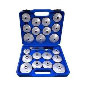 TEMU 23pcs 알루미늄 합금 컵형 오일 필터 캡 렌치 소켓 제거 도구 세트 Dr. (보관 케이스 포함)