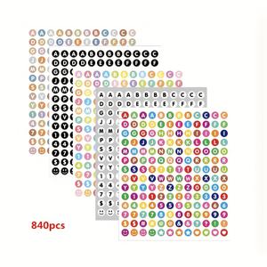 TEMU 840개 0.5인치 작은 원형 알파벳 숫자 라벨 스티커 (적합: 스크랩북, 교과서, 이름 스티커, 선물 포장, 영어 물컵 마킹 장식, 자체 접착 스티커)