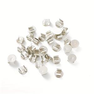 TEMU DIY 공예 버클, 헤어 타이, 넥타이, 여성 액세서리, 공구 및 주얼리 제작용품을 위한 빈 베이스가 있는 헤어 타이 로프 클립 20개