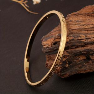 TEMU 로마 숫자가 돋보이는 스타일리시하고 우아한 빈티지 스테인리스 스틸 팔찌. , 생일 파티, 및 친구를 위한 깜짝 선물로 완벽합니다.