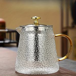 TEMU 1개 18.5oz/25.3oz/32oz 대용량 두꺼운 내열 유리 차주전자 커피주전자 가정용 스테인리스 스틸 필터 차주전자 대용량 꽃차 홍차 차 우려내기 차주전자