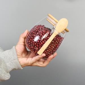 TEMU 3종 세트: 1개 병 + 1개 뚜껑 + 1개 스푼, 350ml/12.32oz. 커피, 설탕, 차, 소금, 사탕, 향신료 보관에 완벽. 스푼이 포함된 밀폐 유리 보관병, 가정 또는 레스토랑 주방 정리에 이상적