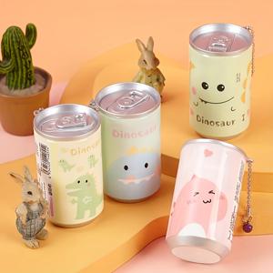 TEMU 카툰 테마 창의적인 휴대용 30팩 귀여운 음료캔 스타일 일회용 티슈