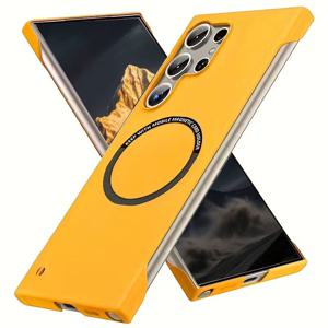 TEMU 휴대폰 케이스 - 삼성 갤럭시 S26 S25 S24 S23 S22 S21 S20 울트라 플러스 시리즈에 적합, 고급 초박형 프레임리스 휴대폰 케이스, 무선 충전 및 충격 방지 보호 케이스 지원