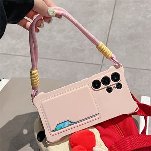 TEMU 휴대폰 케이스 - 삼성 갤럭시 S25, S24 울트라, S22, S23 울트라, A55, A56 5G 모델용 스타일리시한 휴대폰 케이스, 캔디 컬러 디자인, 카드 슬롯 포함