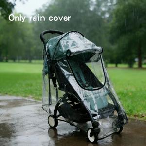 TEMU 지퍼형 올웨더 유모차 비 커버 - 방풍, 방한 및 방수 기능, 투명 EVA 소재, 유아를 위한 안전한 외출을 보장, 전체 커버 유모차 덮개