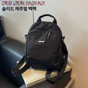 TEMU 나일론 미니 백팩 0.43kg 3WAY 멀티가방 여성용 토트/숄더/백팩 (22cm 소형 나일론 원단) 초경량 데일리 캐주얼 가방 대학생 출근용 필수 아이템