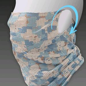 TEMU 여름 메쉬 귀걸이형 멀티 쿨스카프