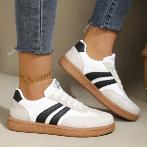 TEMU [스니커즈] 여성 트렌디 운동화, 고급스러운 외관, 높은 미적 감각 V, 컬러, 두꺼운 밑창, 키높이, 경량, 개성, 활동적, 데일리 캐주얼, 쇼핑, 패셔너블, 다용도, 여성 야외 캐주얼 신발