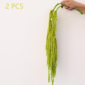 TEMU 2개 55-70Cm 인공 녹색 꽃 줄기 - 실물 같은 매달린 녹색 식물 | 홈 데코, 웨딩 아치 및 크리스마스 화환 | 축제 파티 장식 | 발렌타인데이/ 선물 | 폴리에스터 소재