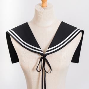 TEMU 네이비 스타일 숄 1개, 캠퍼스 스타일 숄 칼라, 패셔너블하고 활용도 높은 장식용 탈부착 칼라