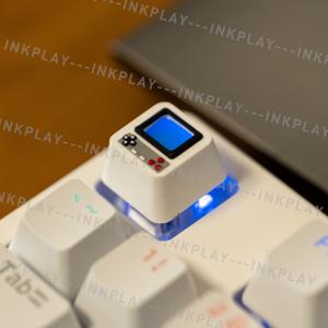 TEMU 레트로 게임 콘솔 투명 키캡