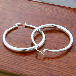 TEMU 저자극성 광택 있는 스타일리시한 대형 후프 귀걸이, 모든 행사에 적합, 사계절용 선물, 선물용, 여성을 위한 선물