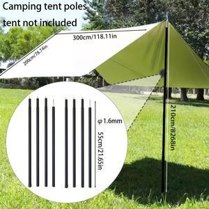 TEMU 야외 캐노피 텐트 차양 천대원대, 야외 텐트 지지대, 현관대원대, 고하중 캠핑 텐트대 - 휴대용 교체용 차양대원대 - 텐트, 차양, 야외 캠핑, 하이킹, , 차양에 적합