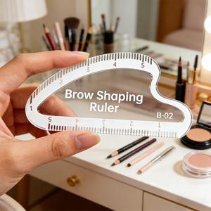 TEMU 전문가용 마이크로블레이딩 스텐실 & PMU 눈썹 도구 | 재사용 가능한 아크릴 하트 모양 아치 스텐실, 고정밀, 대칭 눈썹 | , 살롱 및 초보자를 위한 빠른 포지셔닝 의상 메이크업 도구 | 미용사를 위한 이상적인 선물