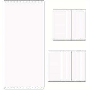 TEMU 6개 A6 무구멍 반투명 플라스틱 현금봉투, 현금 넣기 용돈통 수표 보호용 예산 봉투