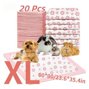 TEMU 누수 방지 속건성 강아지 오줌 받개패드 4가지 사이즈 옵션, 6겹 초강력 흡수성 두꺼운 강아지 배변 훈련 패드, 개, 고양이, 토끼, 배변 훈련 및 집안 배변 훈련용