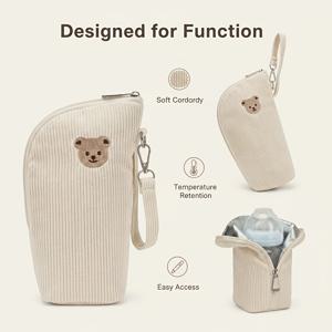 TEMU 편리한 젖병 워머 가방, 여행 중에도 젖병을 따뜻하게 유지, 알루미늄 몰드 단열, 엄마 가방 추가