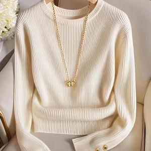 TEMU 여성용 우아한 패션 라운드넥 티셔츠