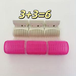 TEMU 6개입 (3개 컬링 아이롱 + 3개 클립) 컬링 아이롱 세트 | 중간 크기 전문가용 살롱 헤어 스타일링 도구 | 헤어핀 포함 내구성 좋은 컬링 아이롱 | 여성 헤어 스타일링, 미용 및 개인 관리 제품을 위한 수동 스타일링 추가