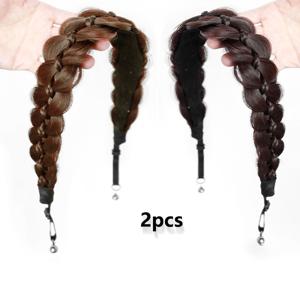 TEMU 2개입 새로운 마그네틱 가발 땋은 머리끈, 여성 패션 조절 가능한 물고기 꼬리 땋은 머리띠, 여성용 간편 가발 머리띠, 데일리 및 캐주얼 웨어에 적합