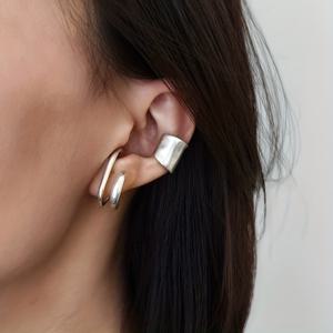 TEMU 디자인 이어 커프 2개, 패셔너블하고 고급스러운 느낌의 귀걸이, 니치하고 활용도 높은 스터드 귀걸이