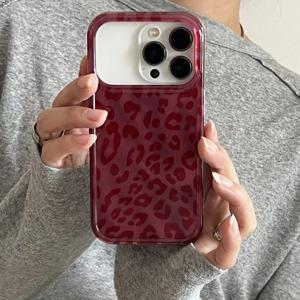 TEMU 휴대폰 케이스 - 핑크 프린트 디자인의 휴대폰 케이스, iPhone 17, 16, 15, 14, 13, 12, 11 Pro Max, XS, X, XR, 7, 8 Plus, 17Air, 16E 및 SE2와 호환