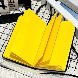 TEMU [아코디언 접이식] 확장형 A6 노트북, 두꺼운 접이식 스케치북 (손으로 그린 , , 타임라인, 장기 계획용), 리본 및 색인 코드가 있는 휴대용 저널, 친구들에게 선물할 수 있는 포켓 노트북 (저널링을 좋아하는 사람들을 위한)