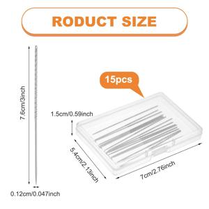 TEMU 가죽 공예, 뜨개질, 원단, 의류 및 커튼의 손상된 실 수리를 위한 나사 수리 바늘을 포함한 나사 수리 도구 15종 세트