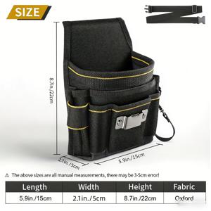 TEMU 남성용 공구 벨트 세트 - 소형 공구 파우치 + 벨트 클립 | 전기 기술자/목수 가방, 정원 가꾸기 전용 공구, 완벽한 공구 키트 & 파우치, 작업을 위한 최고의 보관 공간