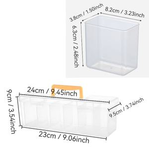 TEMU 1개입 탈부착 가능 칸막이 공구 보관함 | 다기능 플라스틱 하드웨어 추가 정리함, 휴대용 소형 케이스, 가정 차고 차량 공구 관리용