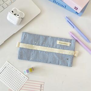 TEMU 1개 대용량 지퍼형 펜 & 연필 케이스 - 사무실, 여행용 멀티 메이크업 브러쉬 홀더, 눈썹연필, 펜, 마커, 립스틱, 소형 전자기기 가방