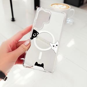 TEMU 삼성 갤럭시 S23/S24/S25/S26/플러스/울트라용 고급형 자석 이중 사용 방탄 메이크업 미러 폰 케이스 - 어머니, 가족, 생일, 발렌타인데이, 남자친구, , 휴일 선물로 이상적