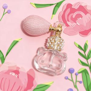 TEMU 1개 골든 투명 리필 가능 글리터 루스 파우더 스프레이 병, 에어 쿠션 프레스 스프레이 향수병, 휴대용 여행용 펄 메이크업 스프레이