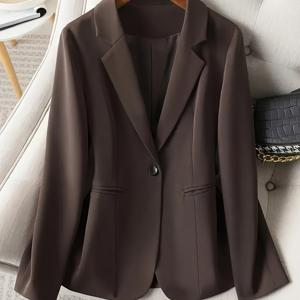 TEMU 봄 가을 겨울 신상 우아한 긴팔 허리 선물 직장 캐주얼 다용도 포켓 슈트 코트