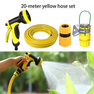 TEMU 10가지 기능 고압 물총 및 호스 세트, 엉킴 방지 강력 청소 시스템 - 야외 리뉴얼, 마당, 파티오 청소, 차량 세척 및 정원 관개에 적합